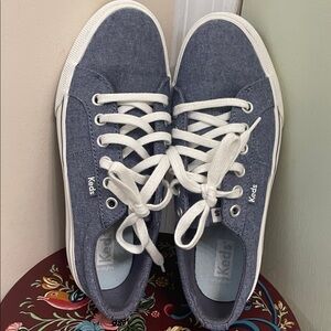Keds Denim Blue Sneakers with White Laces